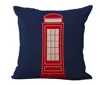ZXZXOON Decorative Throw Pillow Case London Style Car Soider Soldiers Polyester Cushion Cover For Sofa Home Almofadas 5