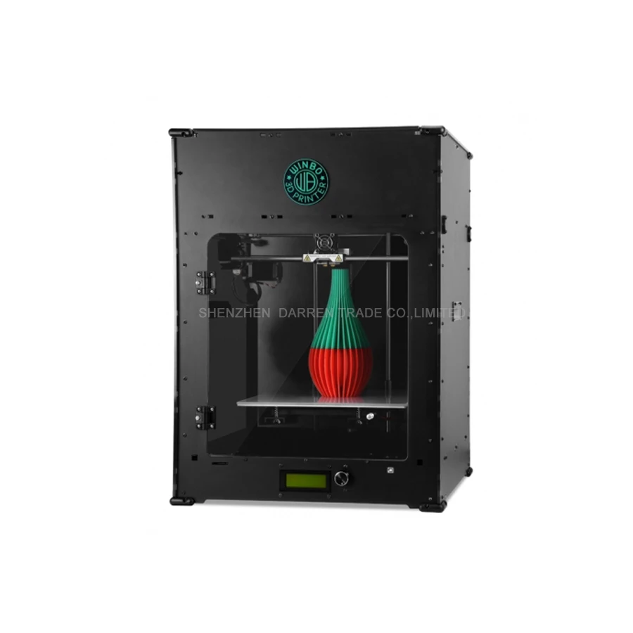 2017 printer mini 3d printer three dimensional USB port LAN port Pla ABS material LED screen