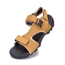 IAXYUE/Римские мужские сандалии; Новинка года; Летняя мужская пляжная обувь; Вьетнамки; кожаные сандалии; мужские сандалии на открытом воздухе