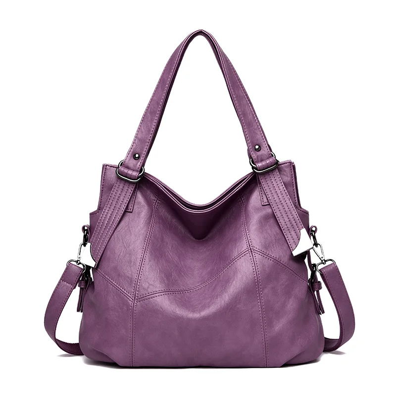 

2019 Hot Women Casual Tote Bag Female Handbag Large Big Shoulder Bag for Women Tote Ladies Vintage Genuine Leather Crossbody Bag