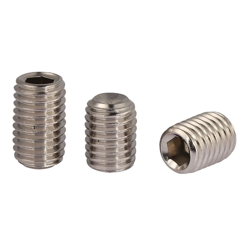 

[M5] DIN916 304 Stainless Steel Concave Machine Meters Screw Top Wire/Set Screws Hexagonal Head Screws M5*4/5/6-25mm