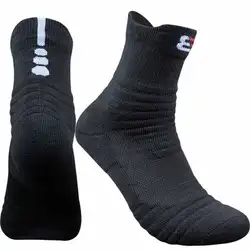MISSKY Man баскетбольные носки утолщенные Носки средней длины шерсть петля хлопковые носки для спорта на открытом воздухе