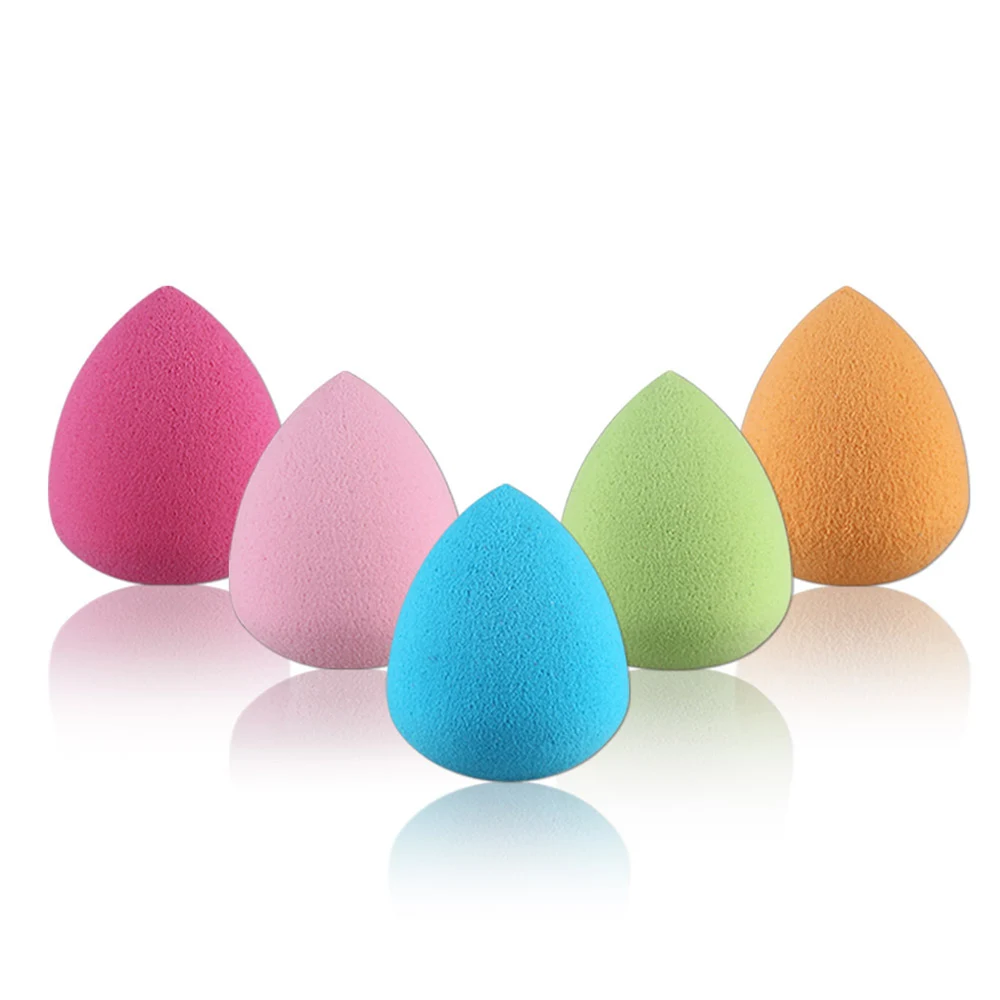 

5pcs Makeup Foundation Sponge be Bigger into Water Blender Blending Cosmetic Puff Smooth Water Drop Puff Random color