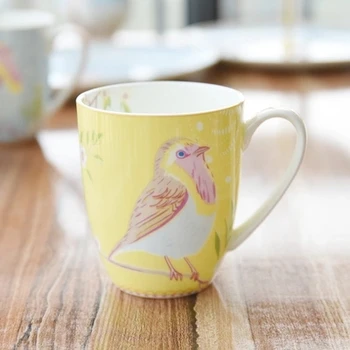 

Mug bone china cups of milk trade Mug ceramic coffee cup with cover for microwave oven breakfast cup