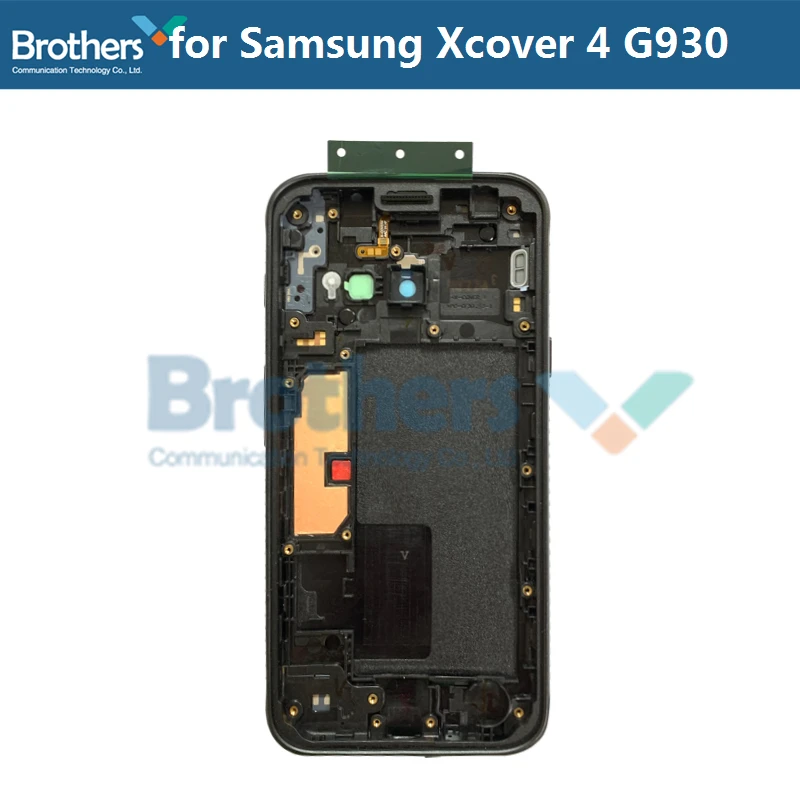 Полный корпус для samsung Galaxy Xcover 4 G390 средняя рамка с кнопками для объектива камеры для samsung G930 задний Чехол