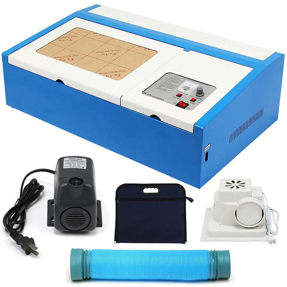 

CO2 LASER ENGRAVING MACHINE CARVING WORK COMPUTERIZED SAFE FDA COMPLIANT WITH COOLING FAN