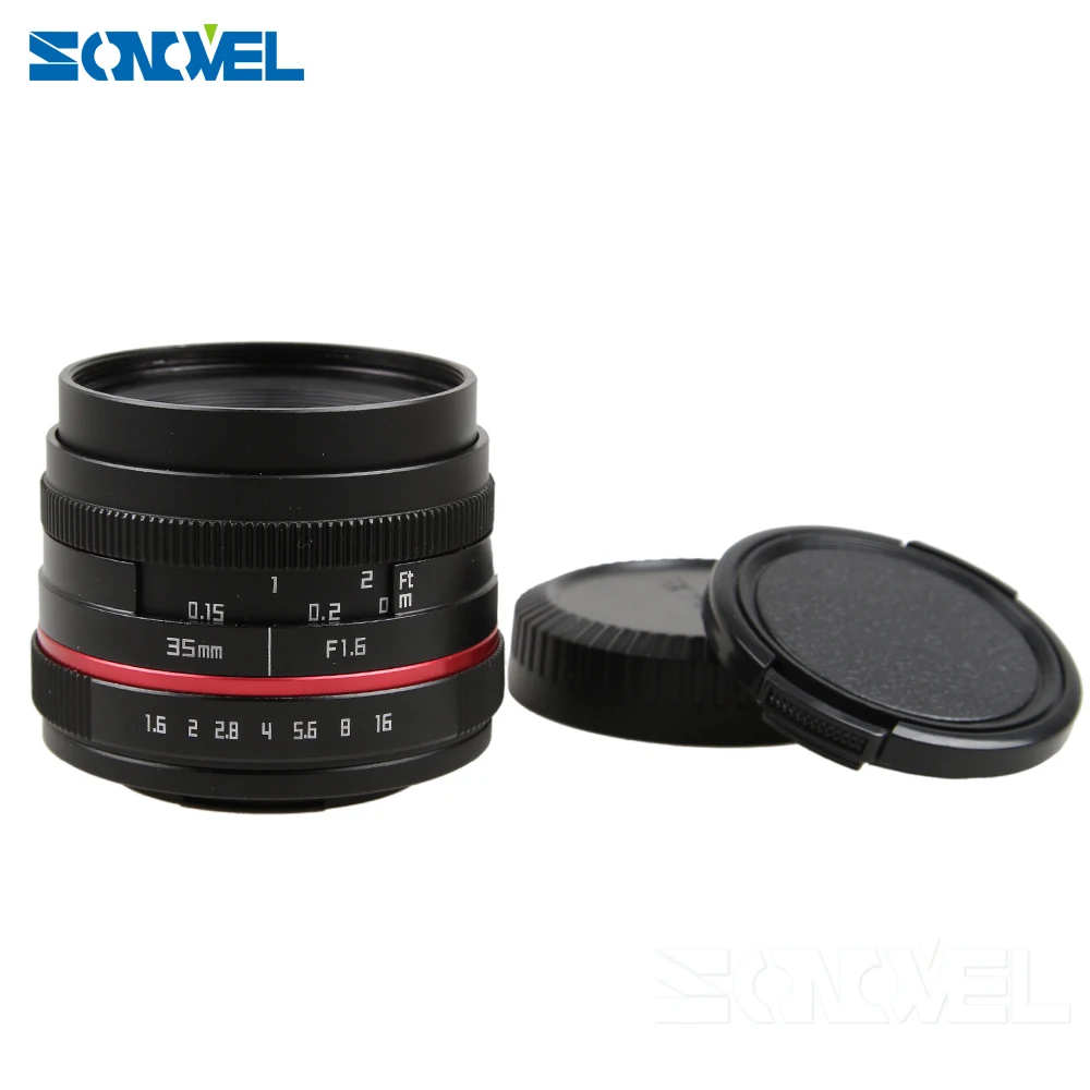 Малая широкоугольная ручная линза для камеры SONY F1.6 35 мм крепления на E Mount A6500 A6300