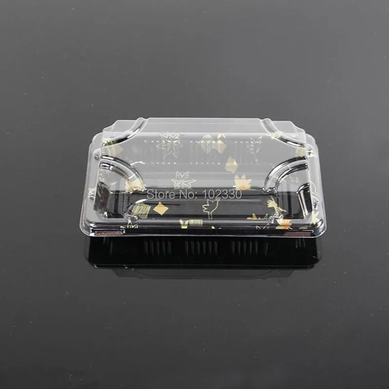 

600 sets Japanese-style Clear Plastic Lunch Box Dinnerware Boxes Disposable Food Container Sushi Box Take Away