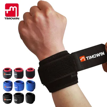 

TIMOWIN 1PCS Adjustable Compression Wristband Wrist Support Pulseira bileklik Bandage Pols Brace Wrist Wraps Palestra Armbandjes