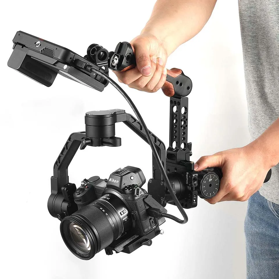 SmallRig DSLR камера рукоятка для DJI Ronin S/для Zhiyun Crane 2/для Moza Air 2 Gimbal BSS2340 деревянная ручка камеры