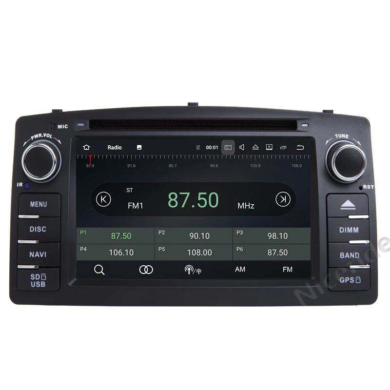 Top 2 din Android 8.0 4G car dvd player For Toyota Corolla E120 BYD F3 multimedia player stereo GPS radio navigation autoradio wifi 2