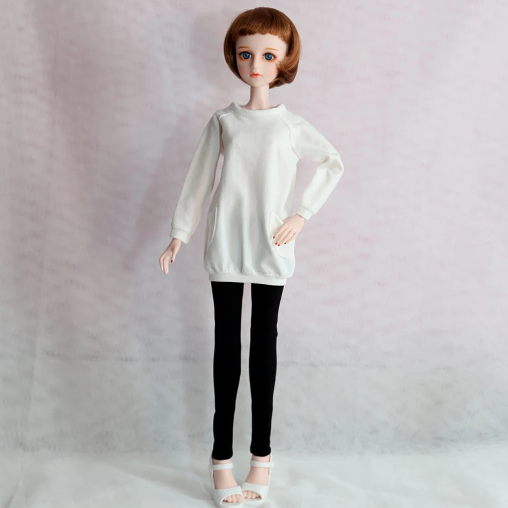 1/4 Scale Girl Dolls Clothes 3pcs Pencil Pants Skinny Trousers for 45CM Ball Jointed Doll, for SD Casual Wear