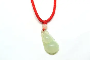 

Koraba Fine Jewelry Natural Myanmar Jade Gourd Pendant Cute Sweater Chain Gifts Free Shipping