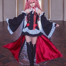 Горячая аниме Owari no Seraph(Серафим конца: Вампирское Царство) Krul Tepes косплей костюм высокое качество Униформа платье полный комплект