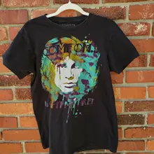 The Doors Jim Morrison Light My Fire Graphic Band Tee T-Shirt Sz M Medium Summer Fashion Men T Shirt morrison t home