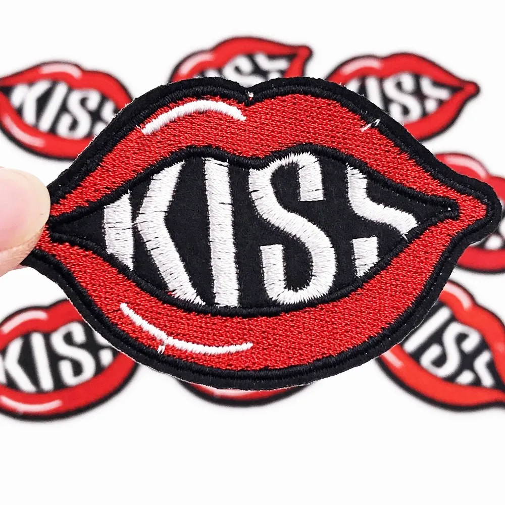10pcs Kiss Lips patches badges for clothing iron embroidered patch applique sew on sewing accessories DIY clothes | Дом и сад