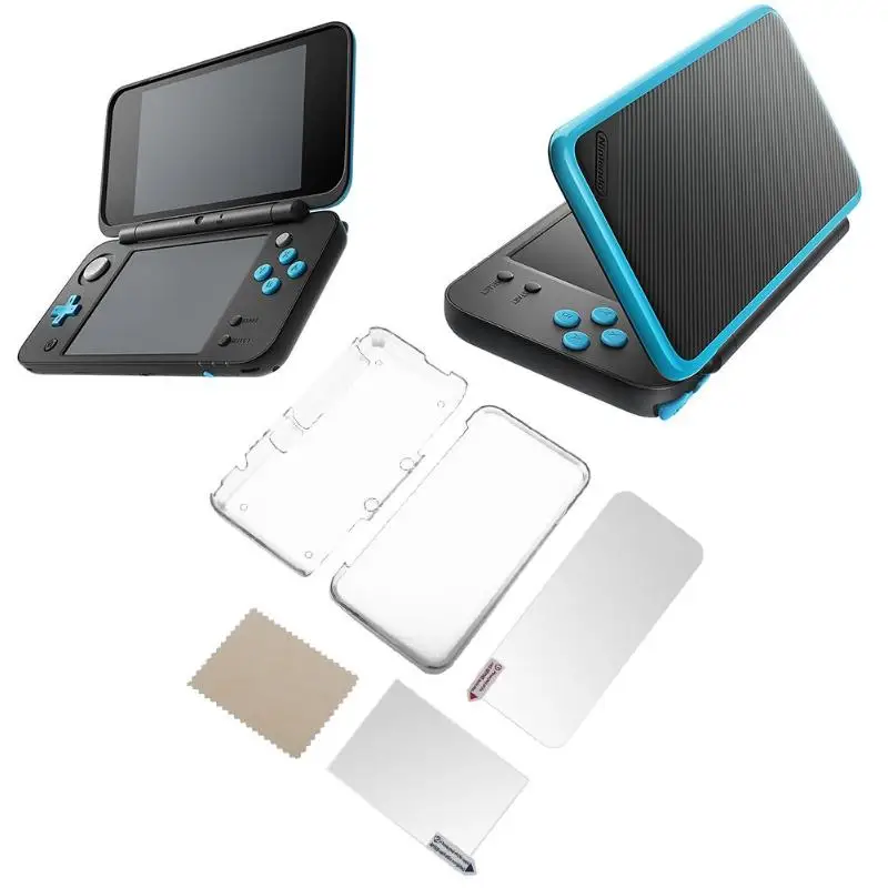 Прозрачный защитный чехол+ Защитная пленка для ЖК-экрана для nintendo NEW 2DS XL