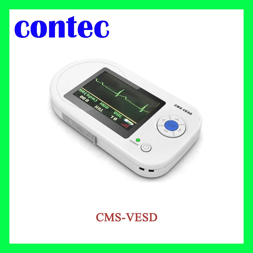 CONTEC CMS VESD Visual Digital Stethoscope ECG SPO2 PR Electronic Diagnostic USB Multi Function