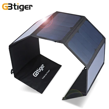 

GBtiger 40W USB DC Output Solar Panel Foldable Solar Charger Waterproof Foldable Emergency Bag for Laptop Smartphone