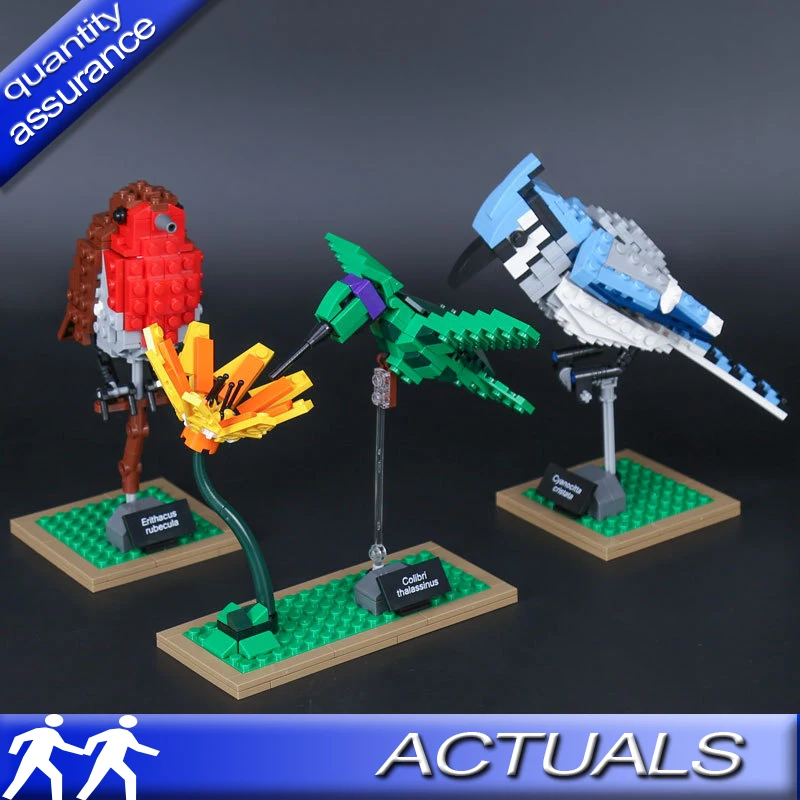 

36009 Genuine Creative Birds Set Building Blocks Compatible with Lego 21301 Ideas Birds Model Bricks Toys Display Pieces