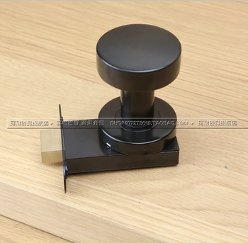 

Ke resistant black 304 stainless steel single hidden door lock door hidden invisible background wall knob