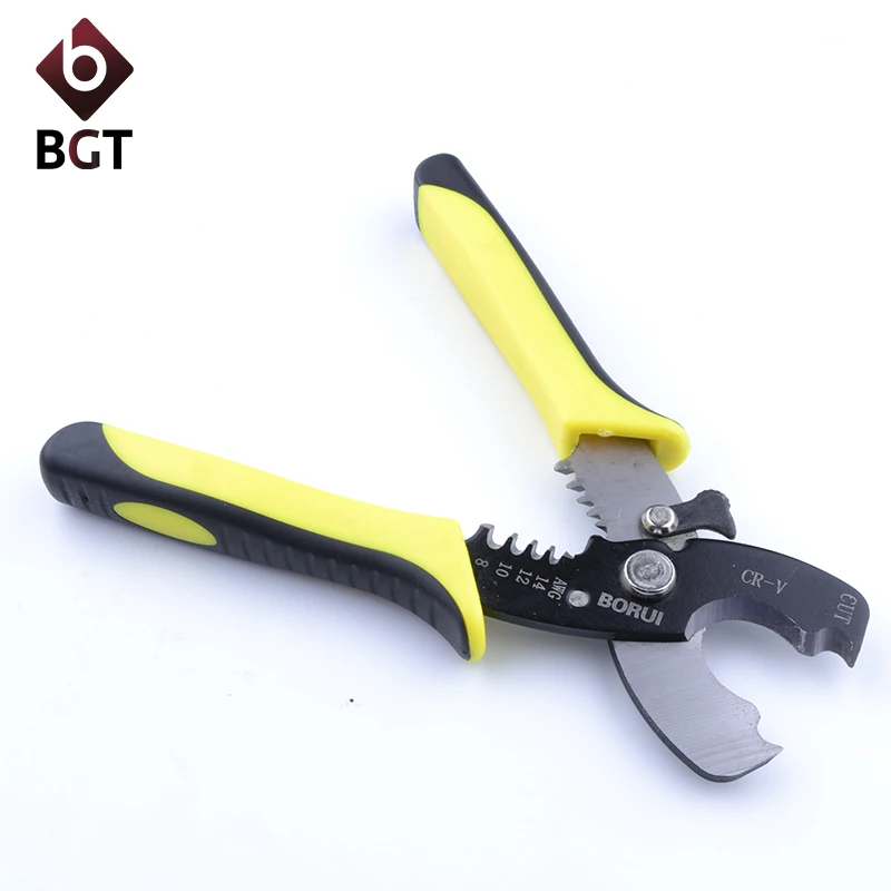 BGT 7'' Inch Stainless Steel Copper Wire Scissors with CR V Steel Blade