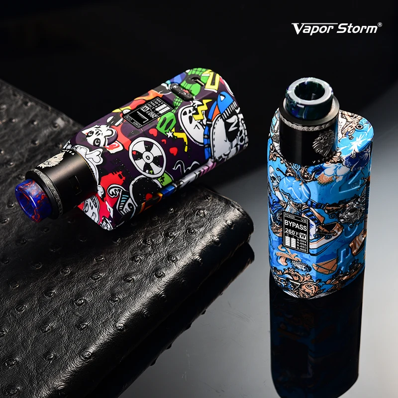 Наборы электронных сигарет 200 Вт Vape Mod Box TCR Bypass Vapor Storm поддержка dual 18650 Lion RDA/Hawk RBA Tank