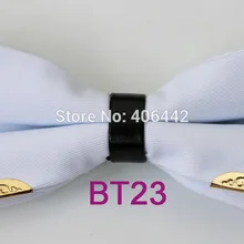 YIBEI coahella Галстуки Sheetmetal белый галстук-бабочка для мужчин сплошной цвет регулируемый галстук-бабочка двухслойный Унисекс Взрослые бабочки Предварительно Связанные