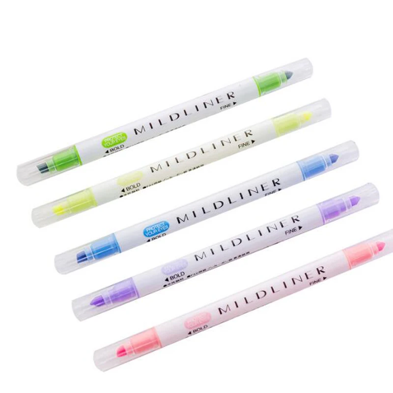 Японские канцелярские принадлежности Мягкий лайнер двуглавая флуоресцентная ручка Milkliner ручка-маркер цветная Марочная ручка милые школьные принадлежности