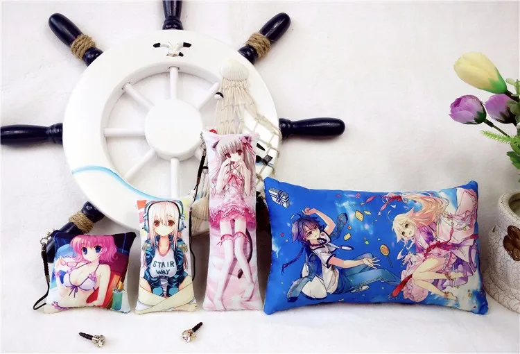 Японский аниме цитрусовые Yuzu Aihara Mei Mini Dakimakura брелок подушка подвесное украшение