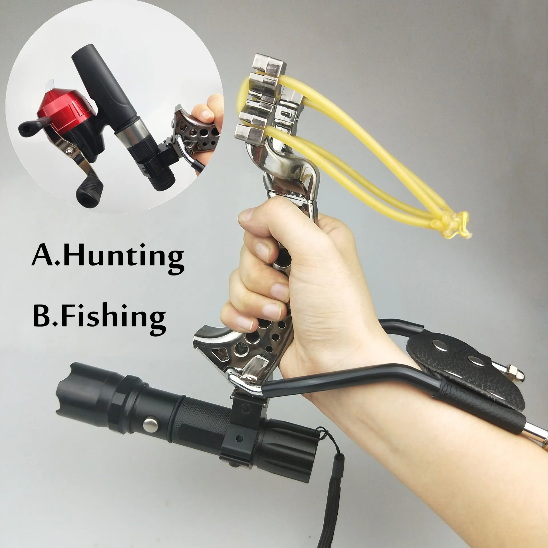 

Fishing Slingshot Set Powerful Shooting Catapult Hunting Set Outdoor Launcher or Fishing Hunting Accurate Shooting