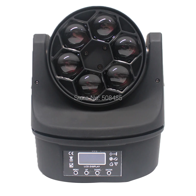 

New 6x15w RGBW 4-In-1 LED Mini Bee Eye Beam Light DMX512 Moving Head Light Stage Disco Dj Dmx Lamp Strobe Laser Show Party Licht