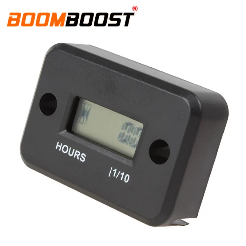 

Digital Hour Meter Mini Inductive Waterproof LCD Display for Bike Motorcycle ATV Snowmobile Marine Boat Ski Dirt Gas Engine