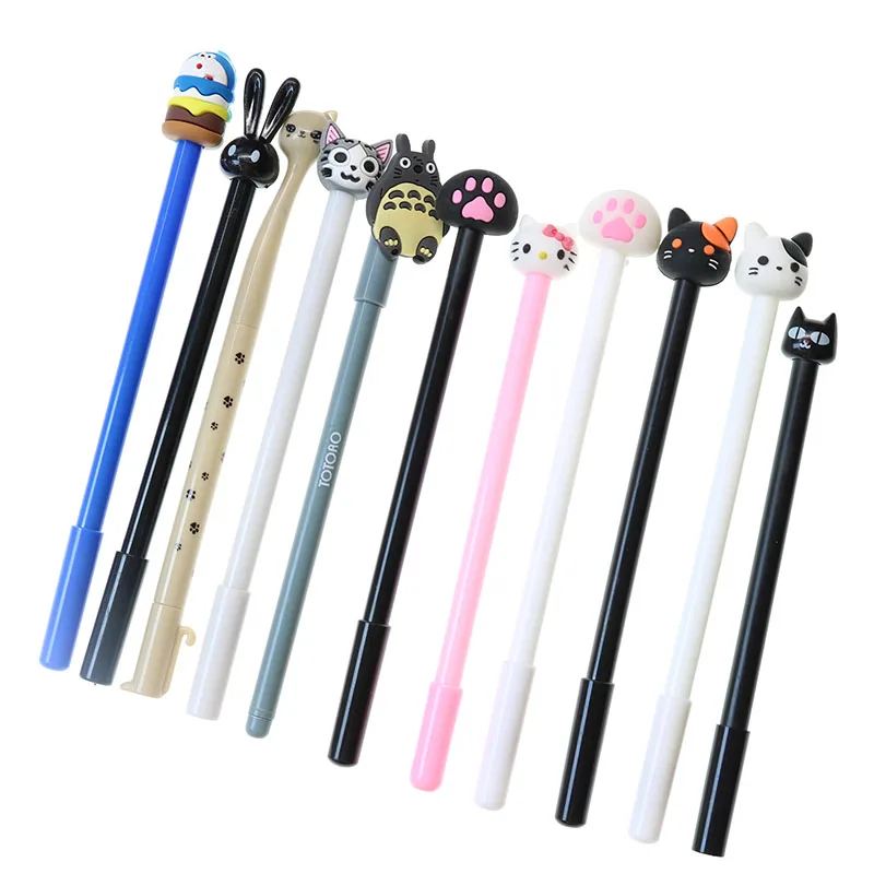 

Cartoon Gel Long Ear Bunny Black Cat Claw White Cat Claw Gel Pen Various Styles Children Stationery School Office Supplies 4pcs