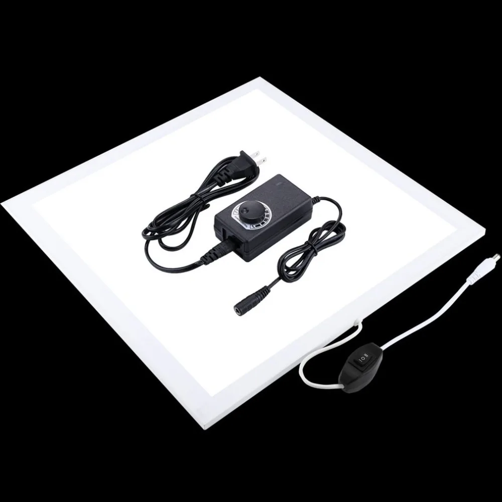 

PULUZ PU5138 1200LM LED Photography Shadowless Bottom Light with Switch Super Bright Lamp Panel No Polar Dimming Light