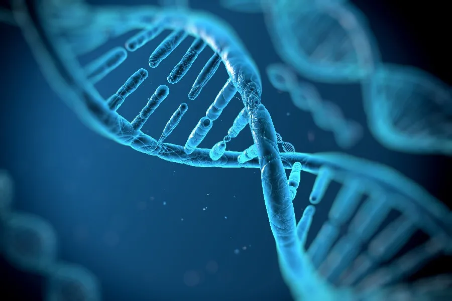 DNA 3 d структура узор молекул абстракция генная психоделическая ткань шелковое