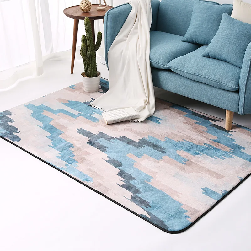 WINLIFE Simple Oil Painting Carpet Decorative Area Rug For Living Room/Bedroom/Hall Large Area Mat Tea Table Carpet Bedside Mat