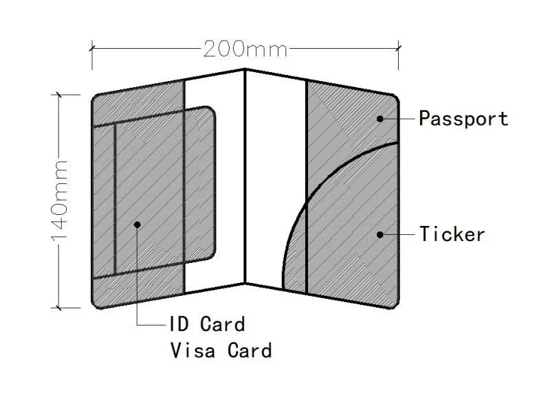3D passport cover Plan