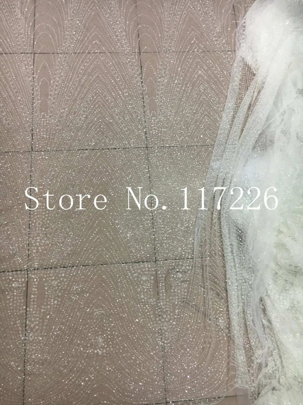

Привлекательная кружевная ткань с блестками, топ продаж, блестящая кружевная ткань с французским африканским кружевом