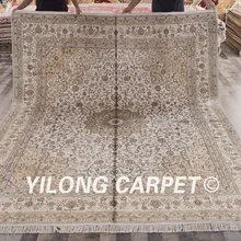 YILONG 8'x10' персидский современный дизайн Восточный ковер ручной вязки натуральный шелк на шелке ковер(SL72B8x10