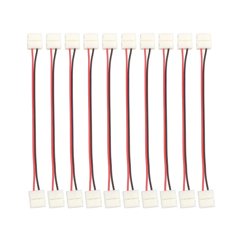 5/10 шт. 2Pin 3Pin 4Pin 8 мм 10 разъем комплект светодиодный PCB в поставки входит адаптер для