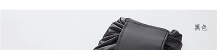 ZYJ Foldable Drawstring Travel Cosmetic Pouch Bags Portable Shoulder Makeup Storage Toiletry Beauty Case Organizer Bag Handbag (8)