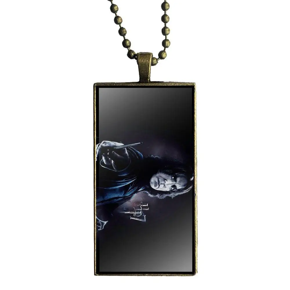 EJ glaze Severus Snape модное ожерелье с подвеской из стекла кабошона бронзовым покрытием