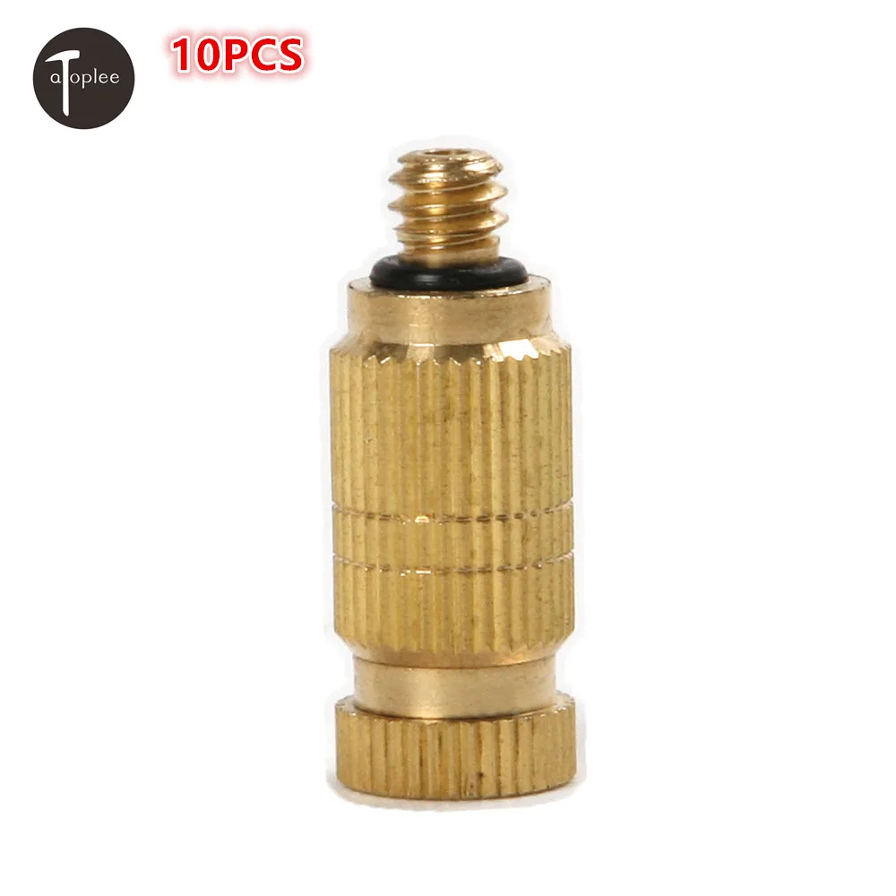 

10PCS 0.1-0.7mm Brass Garden Head Garden Sprinklers Threaded Fog Mist Nozzle Misting Fogging Spray Sprinkler For Cooling
