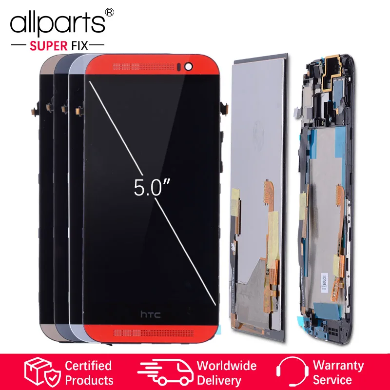 

5.0" Original LCD Display with Frame For HTC One M8 LCD Display Touch Screen Digitizer Replacement For HTC M8 LCD Screen 831c