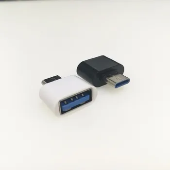 

50PCS/LOT USB Female to USB-C Type C 3.1 OTG Male Data Adapter For Samsung S8 LG G6 G5 V20 OnePlus 2 3 Huawei P9 P10 Plus