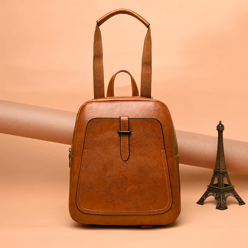  Women Backpacks Bags Leather Backpack Small Backpack Korean Fashion Bag Leisure PU Shoulder Bag Fem - 33000269167