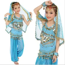 Высокое качество дешевые платье для индийского танца Детский танец живота костюм на продажу NMMG23
