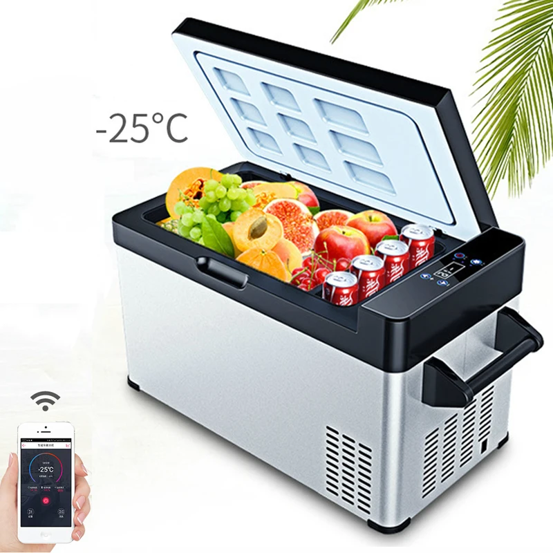 直販大セール 小型クーラーボックス 25c 49lポータブルミニ冷蔵庫アプリ制御コンプレッサー車冷蔵庫トラックホームデュアルユースdc 12v冷凍 オンラインストア日本 Tladsumus Com Br