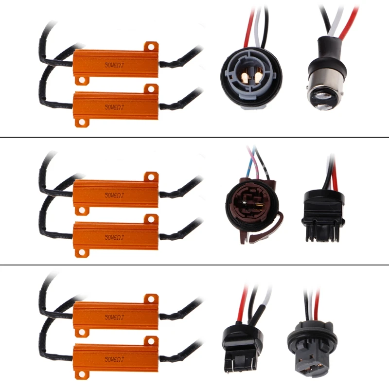 

Drop ShiP 2x 3157 Load Resistor Decoder For Switchback LED Turn Signal Light Fix Canceller